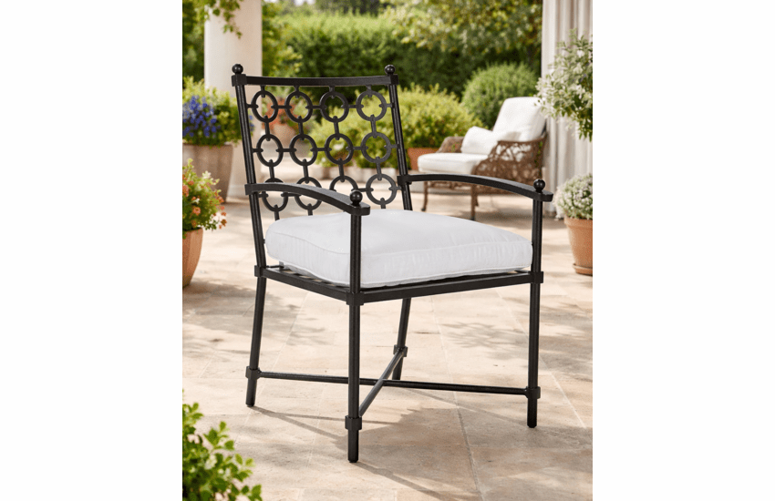 Lane Venture Langham Aluminum Dining Arm Chair