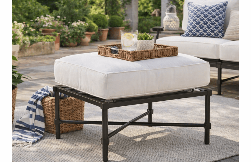 Lane Venture Langham Aluminum Ottoman