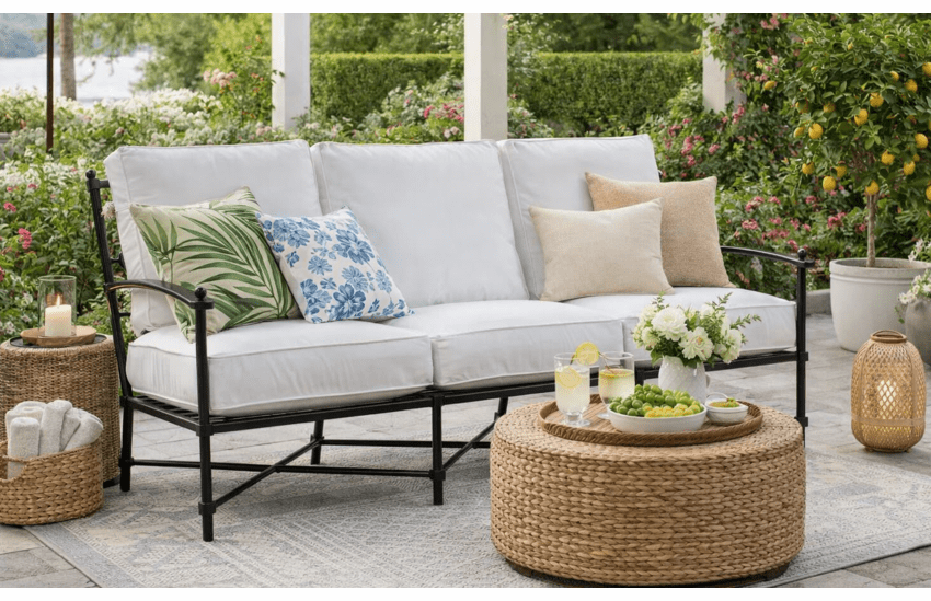 Lane Venture Langham Aluminum Sofa