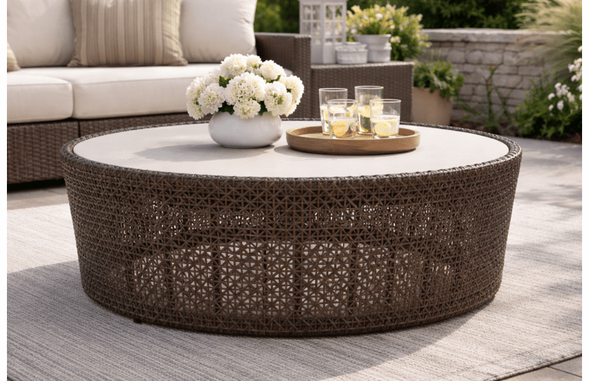 Lane Venture Lenox Hill 42" Round Cocktail Table