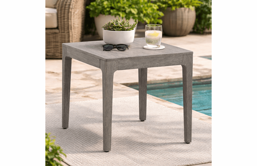 Lane Venture Lenox Hill Aluminum Frame End Table