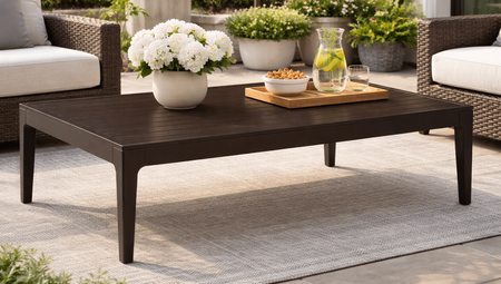 Lane Venture Lenox Hill Aluminum Frame Rectangular Cocktail Table