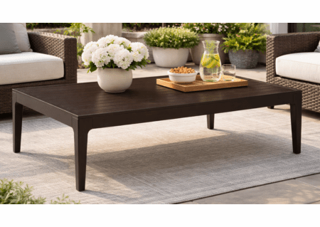 Lane Venture Lenox Hill Aluminum Frame Rectangular Cocktail Table