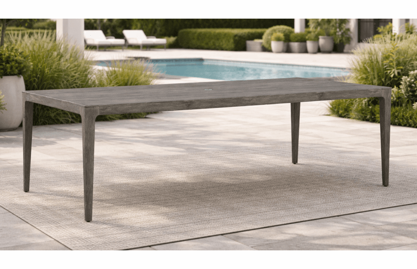 Lane Venture Lenox Hill Aluminum Rectangular Dining Table (Seats 6-8 People)