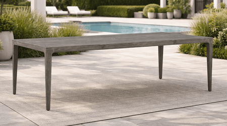 Lane Venture Lenox Hill Aluminum Rectangular Dining Table (Seats 6-8 People)