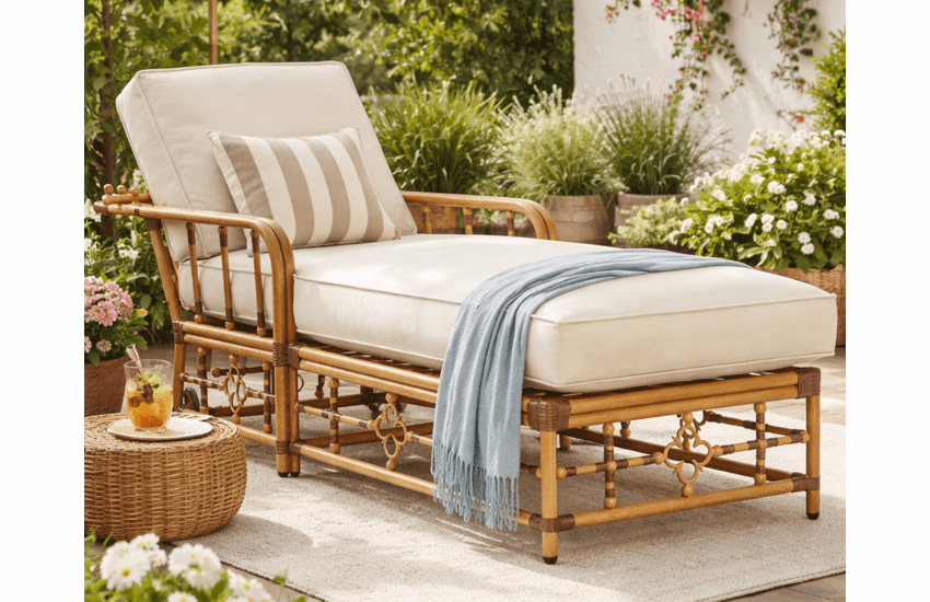 Lane Venture Mimi by Celerie Kemble Adjustable Morris Chaise