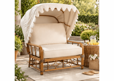 Lane Venture Mimi by Celerie Kemble Cuddle Chair With Canopy