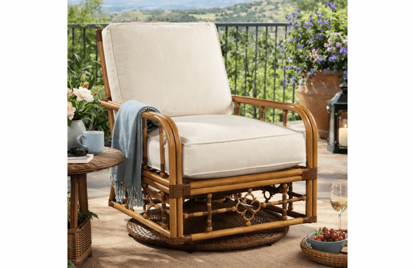 Lane Venture Mimi by Celerie Kemble Swivel Glider Lounge Chair