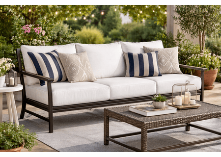 Lane Venture Montana Aluminum Modern Low Back Sofa