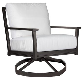 Lane Venture Montana Aluminum Modern Low Back Swivel Lounge Chair