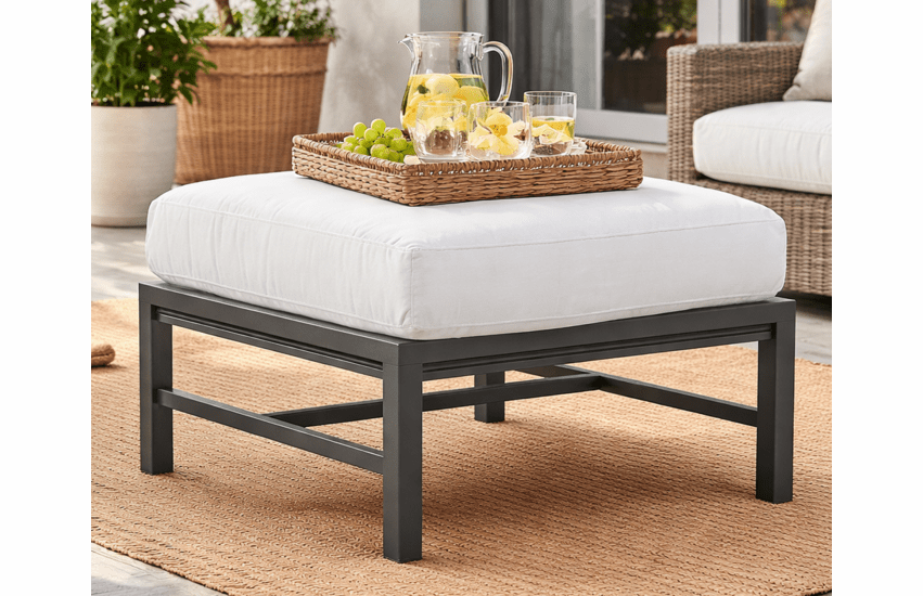 Lane Venture Montana Aluminum Ottoman