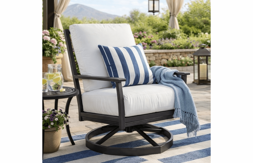 Lane Venture Montana Aluminum Swivel Lounge Chair