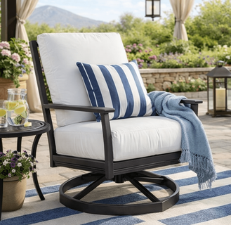 Lane Venture Montana Aluminum Swivel Lounge Chair