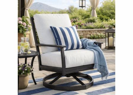 Lane Venture Montana Aluminum Swivel Lounge Chair
