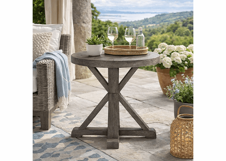 Lane Venture Mystic Harbor Round Accent Table