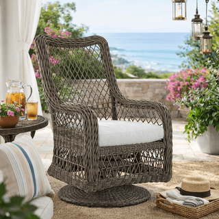 Lane Venture Mystic Harbor Swivel Dining Arm Chair