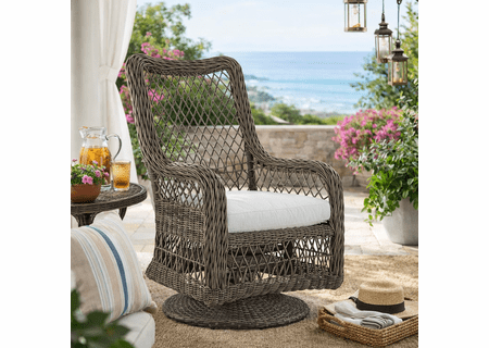 Lane Venture Mystic Harbor Swivel Dining Arm Chair