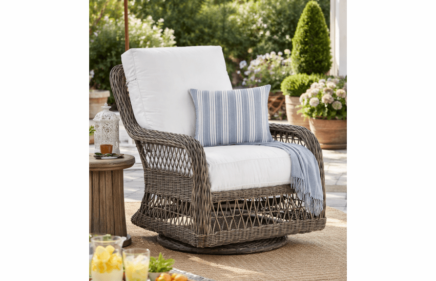 Lane Venture Mystic Harbor Swivel Glider Lounge Chair