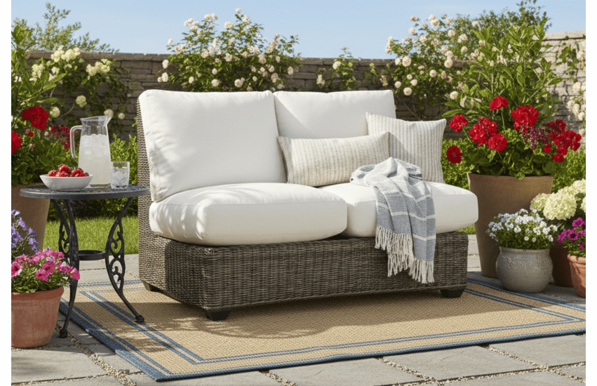 Lane Venture Oasis Armless Loveseat
