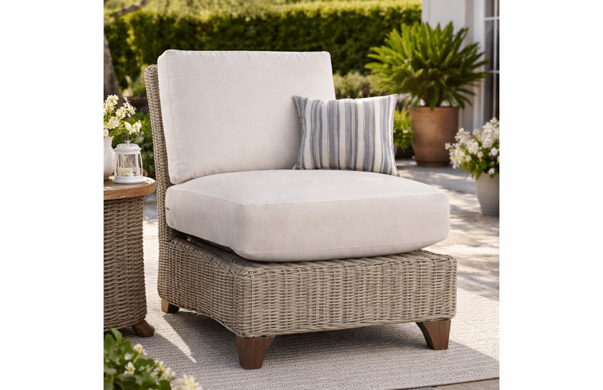 Lane Venture Requisite Wicker Armless Chair