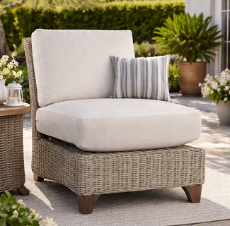 Lane Venture Requisite Wicker Armless Chair