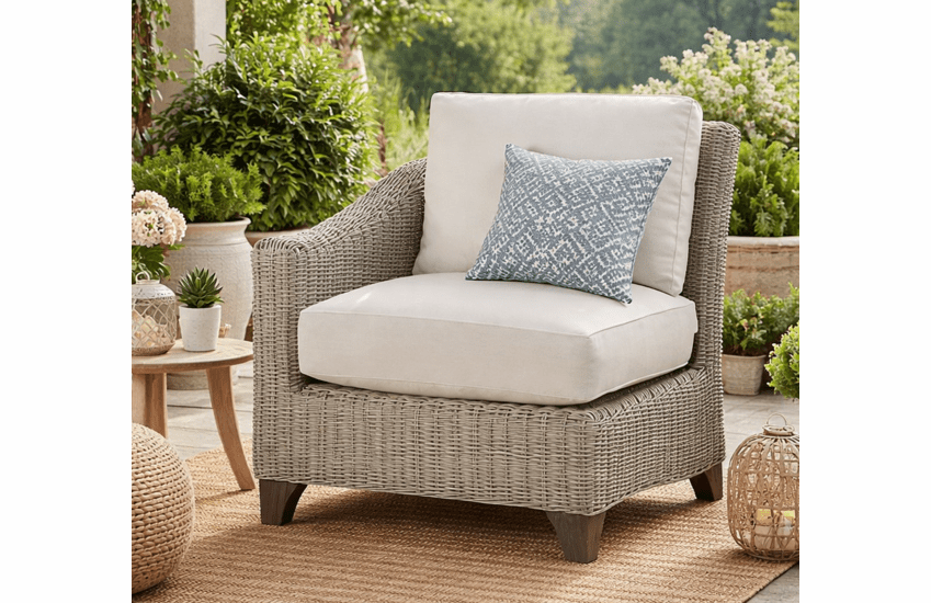 Lane Venture Requisite Wicker Left Facing Chair