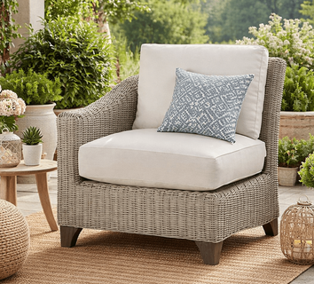 Lane Venture Requisite Wicker Left Facing Chair