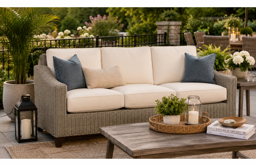 Lane Venture Requisite Wicker Sofa