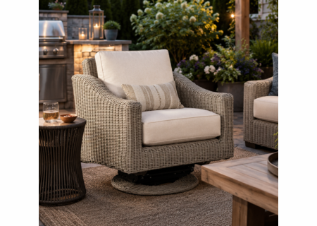 Lane Venture Requisite Wicker Swivel Glider