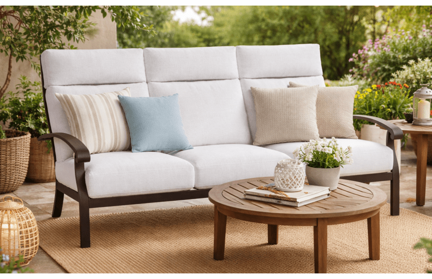 Lane Venture Smith Lake Aluminum Sofa