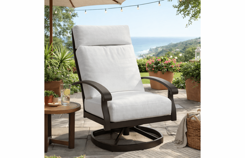 Lane Venture Smith Lake Aluminum Swivel Lounge Chair