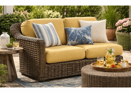 Lane Venture South Hampton Left Arm Facing Sectional Loveseat