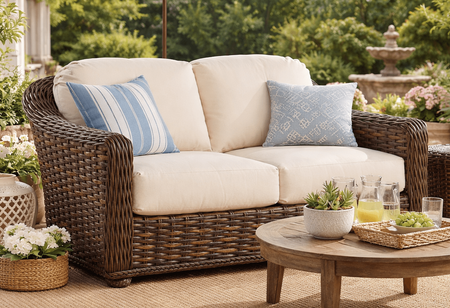 Lane Venture South Hampton Loveseat Available in  Sandalwood finish only 