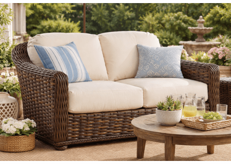 Lane Venture South Hampton Loveseat Available in  Sandalwood finish only 