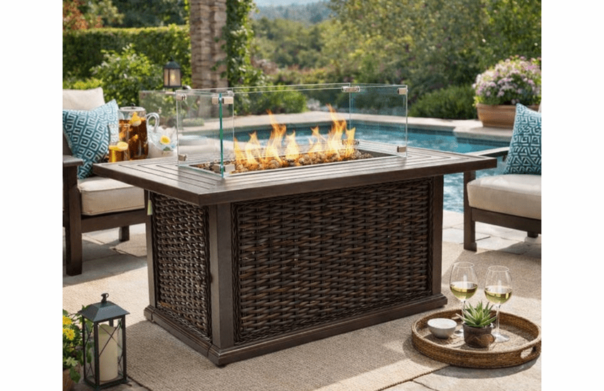 Lane Venture South Hampton Rectangular Firepit