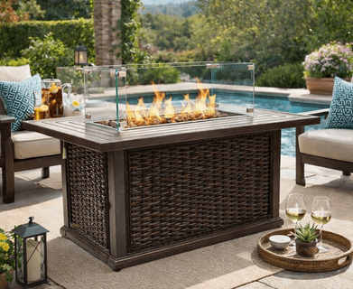 Lane Venture South Hampton Rectangular Firepit