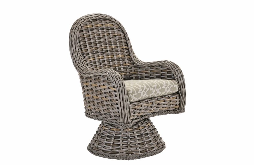 Lane Venture South Hampton Swivel Dining Chair (Shown In Sandalwood)