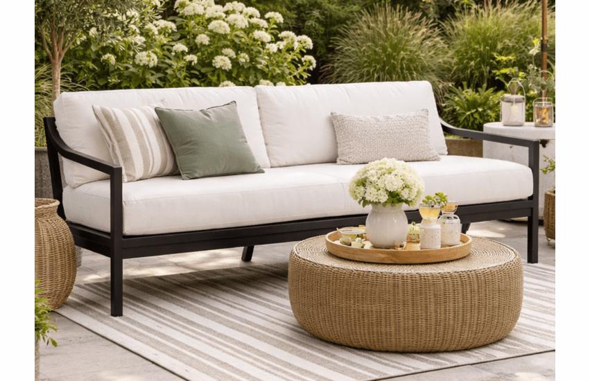 Lane Venture Susanna Aluminum (1 Bottom Cushion) Sofa