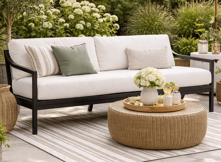 Lane Venture Susanna Aluminum (1 Bottom Cushion) Sofa