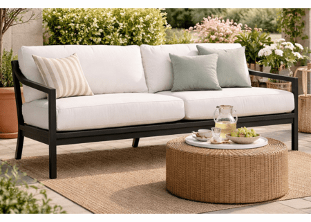 Lane Venture Susanna Aluminum (2 Bottom Cushions) Sofa