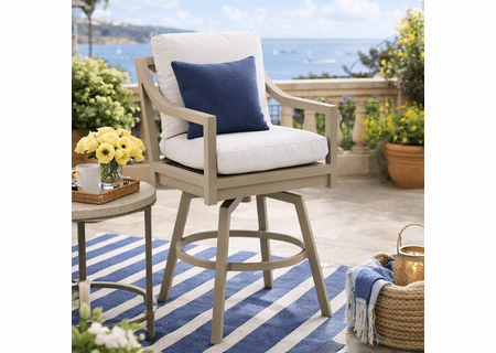 Lane Venture Susanna Aluminum Swivel Bar Stool