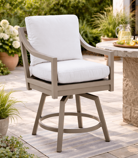 Lane Venture Susanna Aluminum Swivel Counter Stool