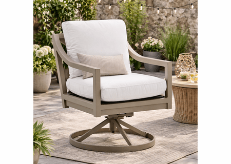 Lane Venture Susanna Aluminum Swivel Dining Chair