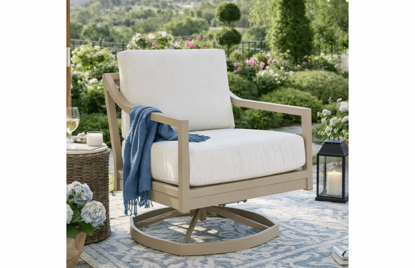 Lane Venture Susanna Aluminum Swivel Rocker