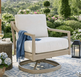 Lane Venture Susanna Aluminum Swivel Rocker