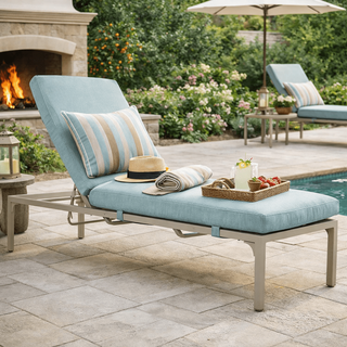 Lane Venture Tracery Aluminum Adjustable Chaise Lounge