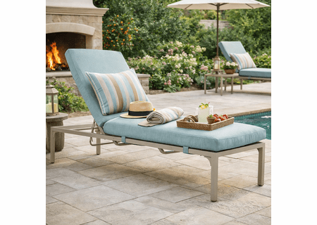 Lane Venture Tracery Aluminum Adjustable Chaise Lounge