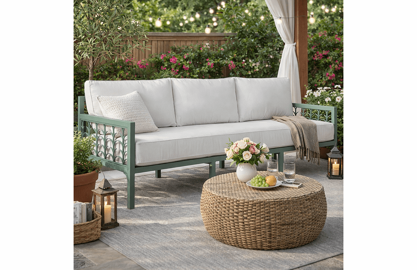 Lane Venture Tracery Aluminum Sofa