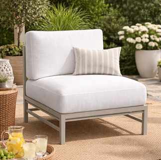 Lane Venture Willow Aluminum Armless Chair