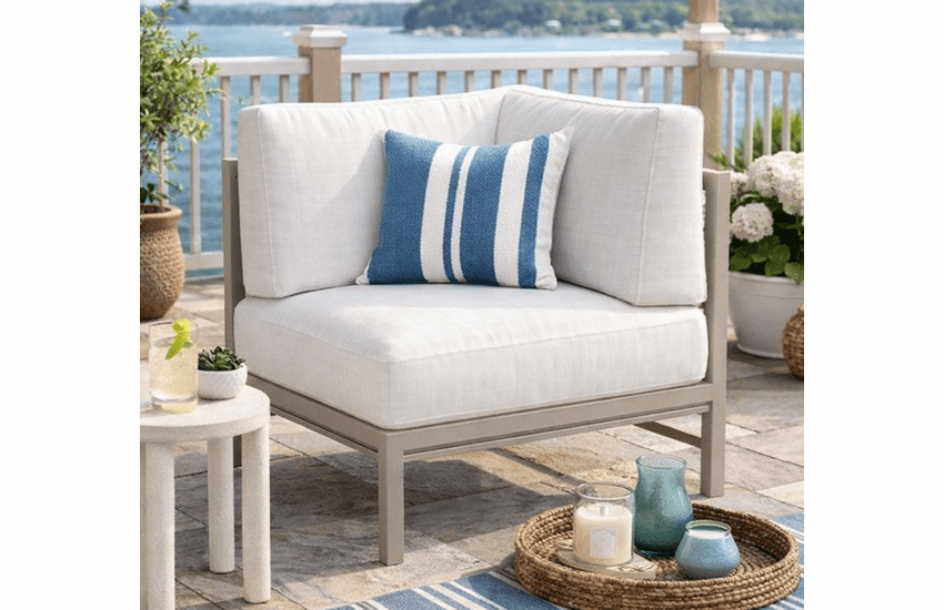 Lane Venture Willow Aluminum Corner Chair